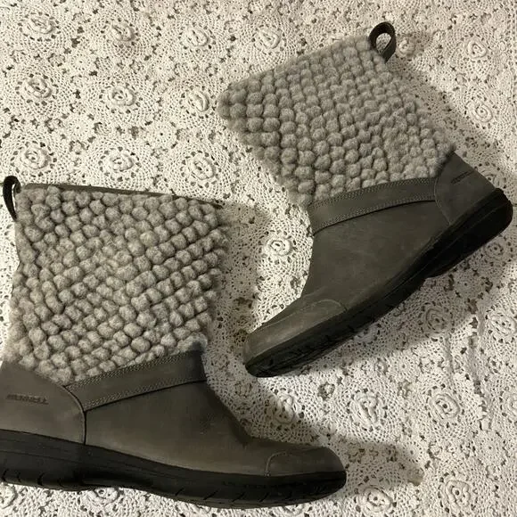 Merrell Shoes Merrell Encore Kassie Castlerock Gray Leather